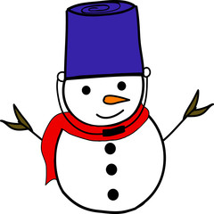 Snowman cartoon