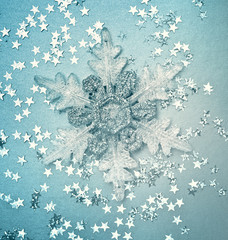 background with snowflake © Andrii Muzyka