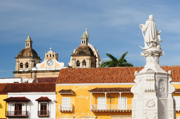 Colombia, View on the old Cartagena