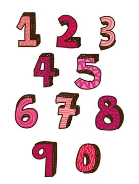 numbers drawing