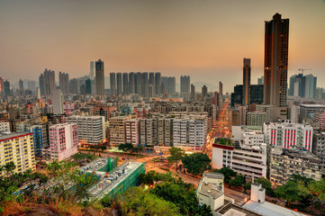 Downtown of Hong Kong