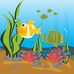 Gartenposter Tropische Fische im Meer © santa43