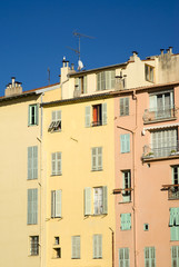 Fototapeta na wymiar Colours of the old Mediterranean architecture