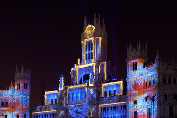 Obraz premium Madrid City Hall by Night