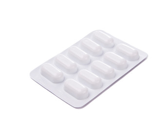 Packing pills isolated