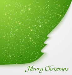 Green christmas tree applique