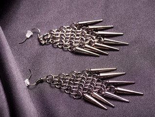 Beautiful jewelry on background