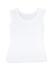 Casual white singlet for your relaxing day