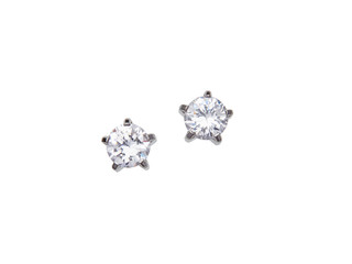 A pair of beautiful diamond earrings