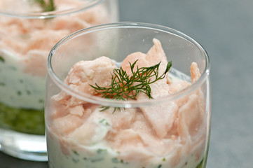 Verrines  saumon