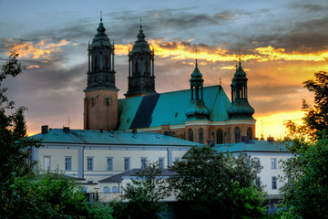 cathedral in Poznan, Poland