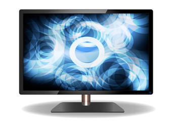 Abstract LED Television - Vector Design
