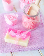 aroma salt and soap