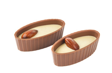 chocolate candy isolated