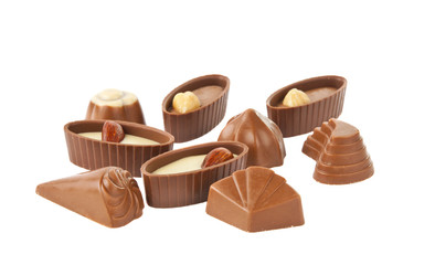 chocolate candy isolated