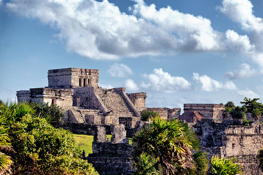 Famous historical ruins of Tulum