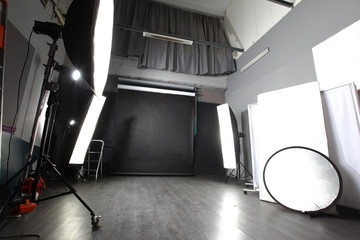 Fototapeta na wymiar interior of my modern photo studio