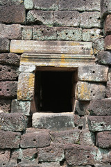 laterite wall texture at Phanom Rung temple