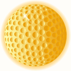 Gold Golf Ball