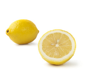 Lemon isolated on white background