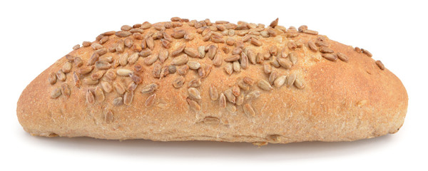 Whole wheat bread on white