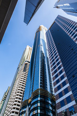 Naklejka premium high luxury building skyscraper