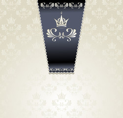 Royal seamless pattern with crown or Royal light background