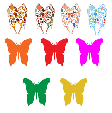 A huge set color butterfly