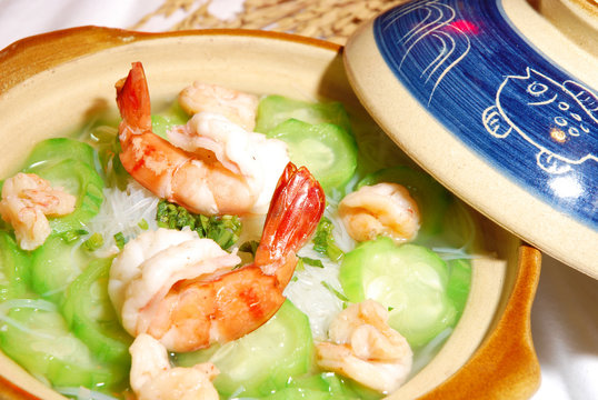angel hair shrimp soup