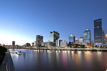 Fototapeta na wymiar Brisbane city, night