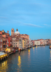 Fototapeta na wymiar Canal Grande w Wenecji, Włochy
