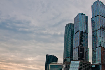 Fototapeta premium Tower skyscrapers business center Moscow-City