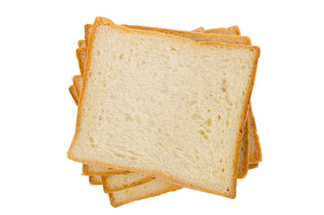 Bread isolated on white background