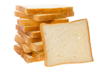 Bread isolated on white background