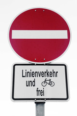 Einbahnstraßenschild