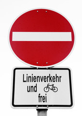 Einbahnstraßenschild