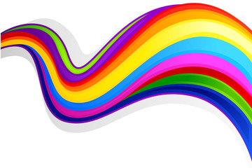 vector illustration of colorful swirly background