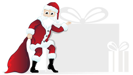 Santa Claus with Christmas gifts