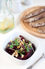Beetroot salad with walnuts