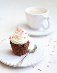 Cupcake with creamcheese icing