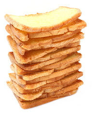 Stacks of bread