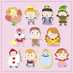Obraz premium cartoon story people icons