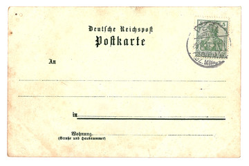 Unbeschriebene Postkarte (Anno 1916)