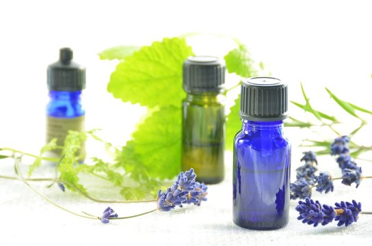 essential oils with herbs