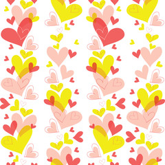 seamless pattern of heart