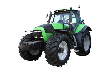 Naklejka premium Green tractor
