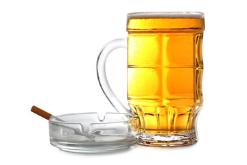 Beer and cigarette