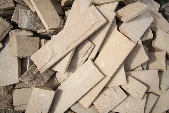 Tiles Material from demolished house © tantafoto
