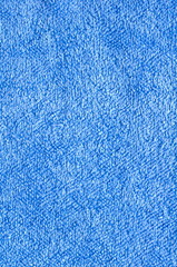 Blauer Frotteestoff