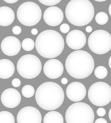 white bubble circles vector background